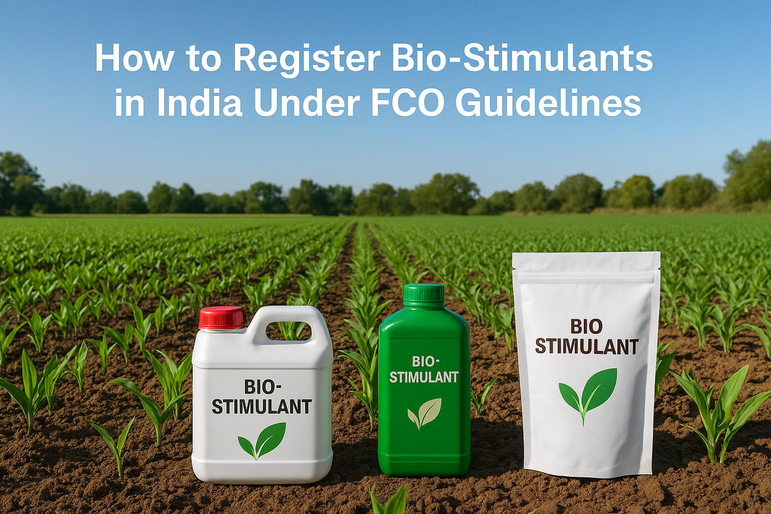 Register Bio-Stimulants in India Under FCO Guidelines.