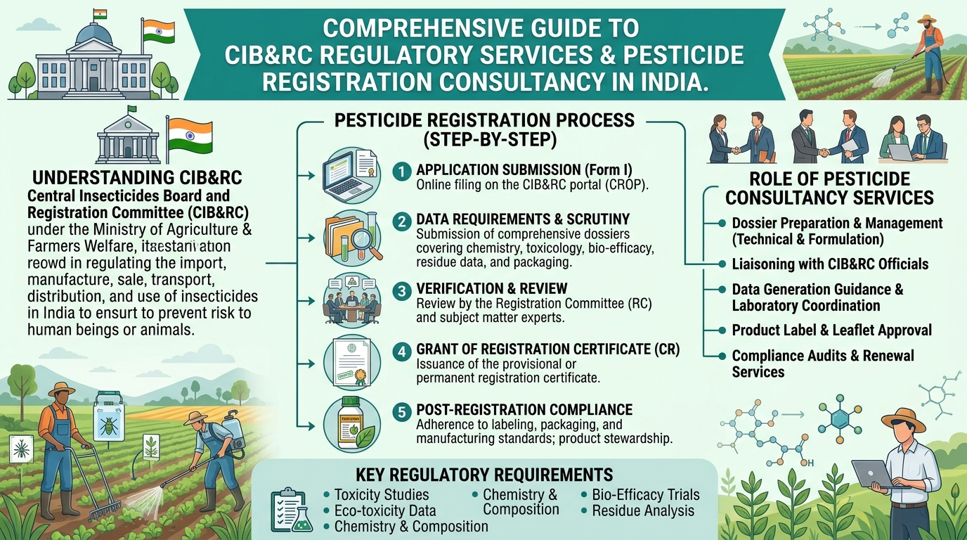 CIB&RC Regulatory Services and Pesticide Registration Consultancy in India